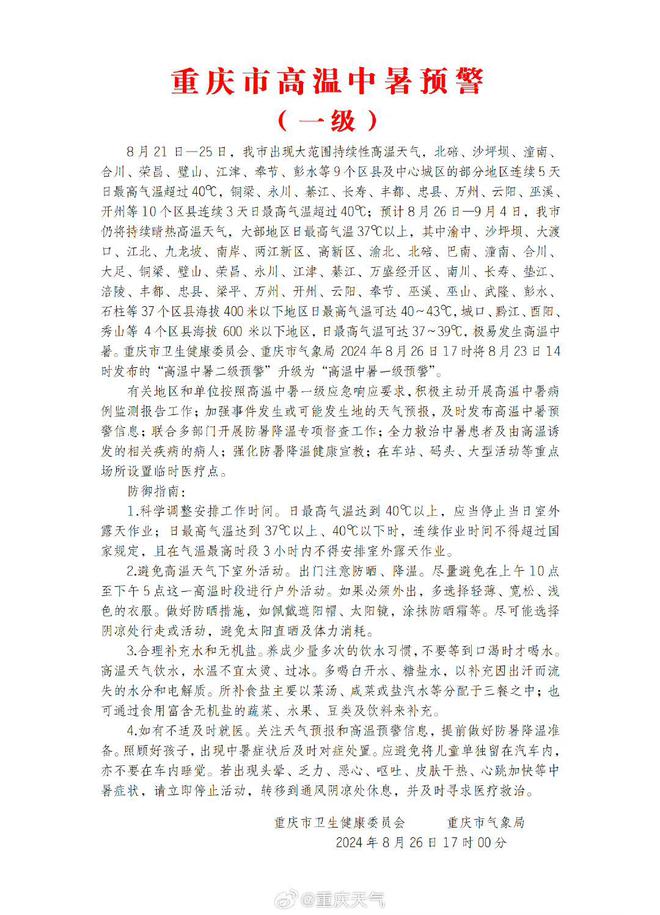 警 专家解答如何应对高温中的各种症状凯时尊龙最新网站重庆发布中暑最高预(图1)