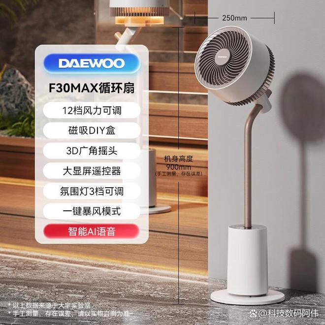 空气循环扇哪个牌子好？2025实测静音风力大推荐告别空调病(图2)